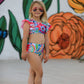 "Colorful Pattern" Girls' Boutique Swimsuit