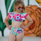 "Colorful Pattern" Girls' Boutique Swimsuit